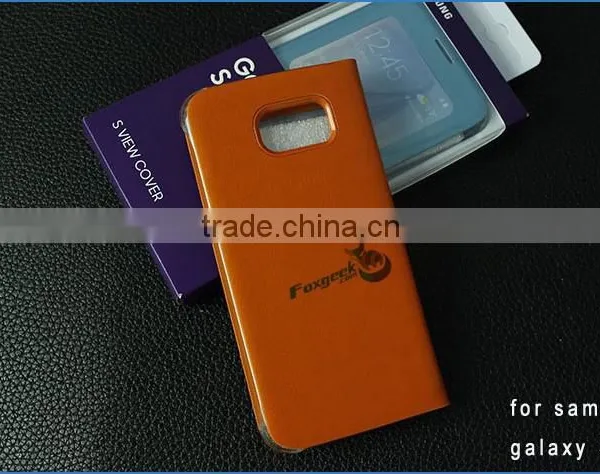 2015 Hot Sale Cell Phone Case for S6 Case. Leather Flip Case for Samsung Galaxy S6 photo-3