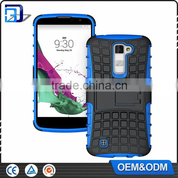 2016 Newest Tire Pattern Phone Cases For LG K10 Slim Armor Kickstand Back Combo Cover Shield Case For LG K10 M2 photo-3