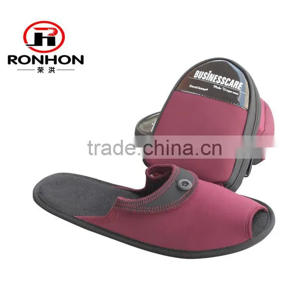 Portable Travel Series 2 In1foldable Slippers Set Travel Kit Slipper