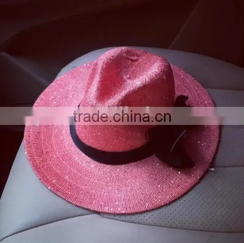 2016 Factory Latest Design Bowknot Sun Hats Made in China Hot Sale Original Beach Hats for Women photo-3