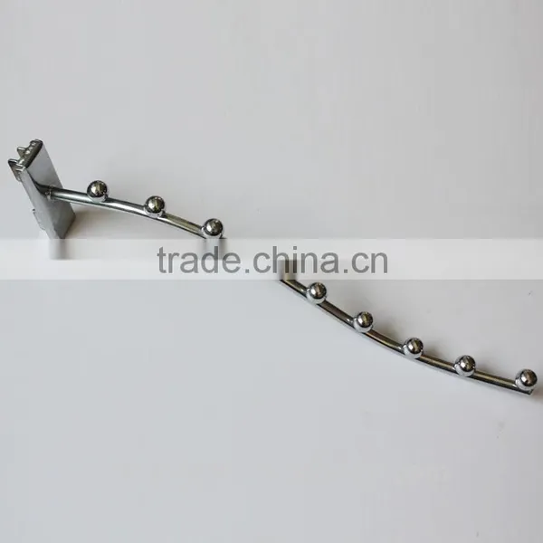 Factory Metal Display Hook for Supermarket ,shelf With 9 Beads photo-2