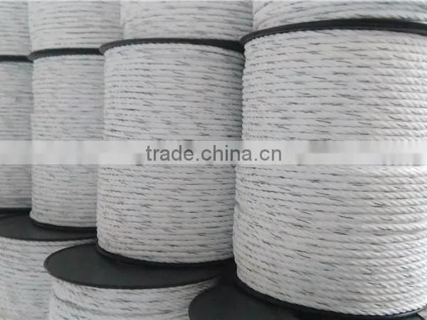 Conductive Electric Fence Poly Rope With HDPE and Stainless Steel Wire photo-5