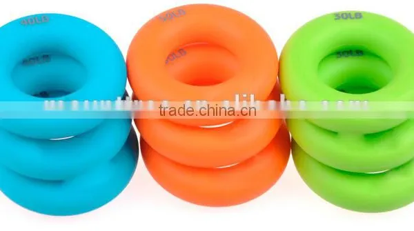 High Quality New Design Grip Strength Recovery Colorful Eco-friendly Silicone Massage Gripping Ring photo-2