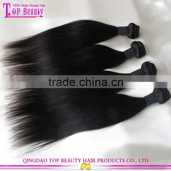 Wholesale 7a Unprocessed Peruvian Virgin Hair Sliky Straight Hair Extension Cheap Real Human Hair Extension photo-5