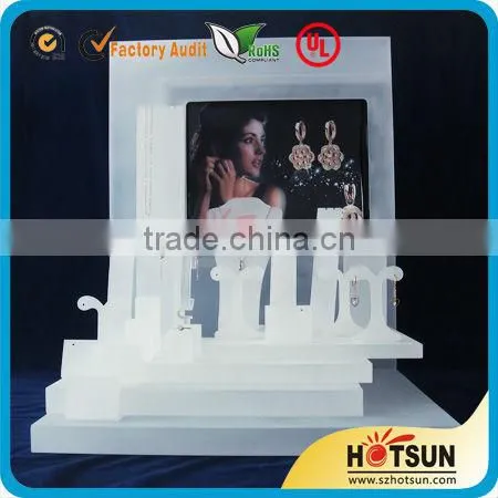 Specialized Production Elegant Counter Top Acrylic Jewelry Display for Retail