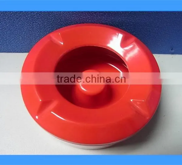 DCA009139RED Shiny RED Color Melamine Ashtray, Melamine Cigarette Ashtray, Round Ashtray photo-2