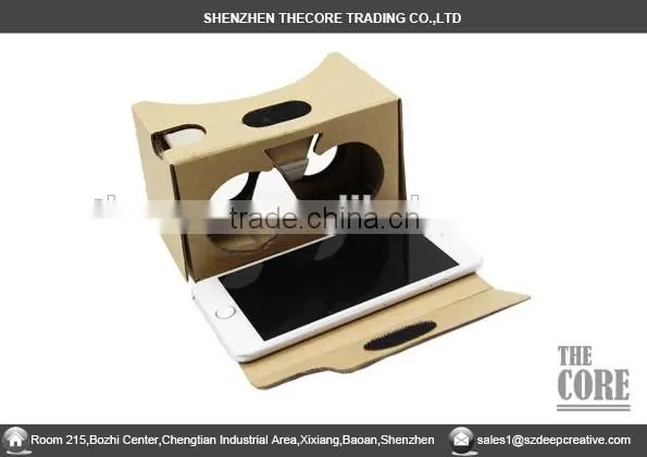 Cheap Price Paper Cardboard VR Box,DIY Google Cardboard VR 2.0 MAX 6 Inch Paper VR Box 3d Virtual Reality Glasses photo-2