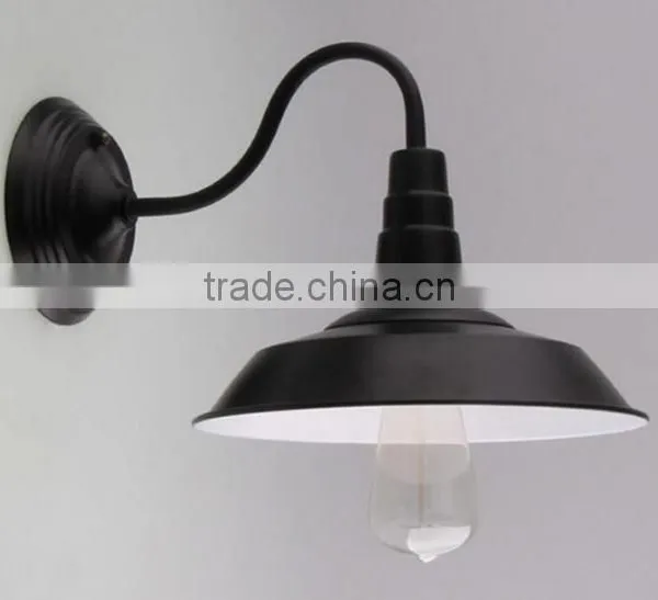 Industrial Metal Wall Lamps In Black photo-2