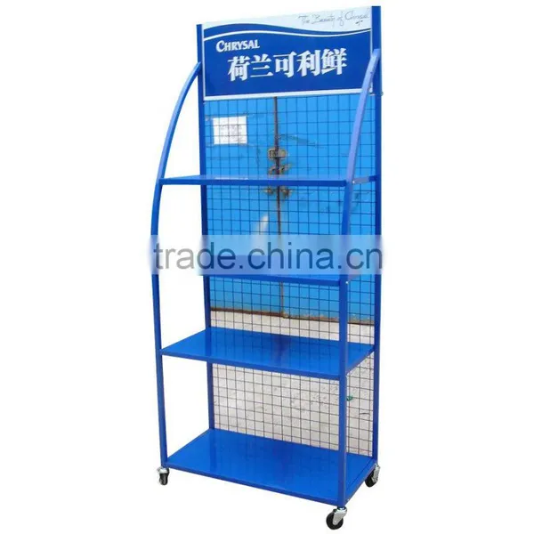 Factory Custom Durable Floor Metal Engine Oil Display Stand/engine Oil Display Rack photo-4