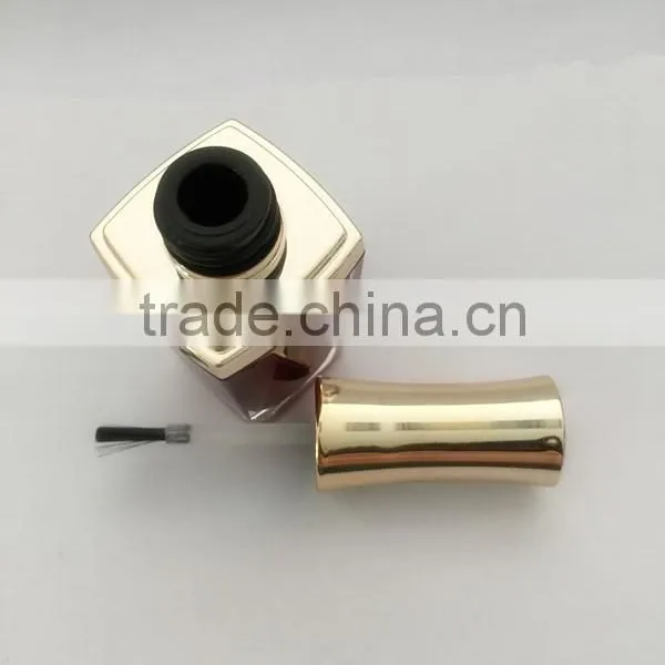 Red Painted Nail Polish Bottle With UV Cap and Shoulders photo-2