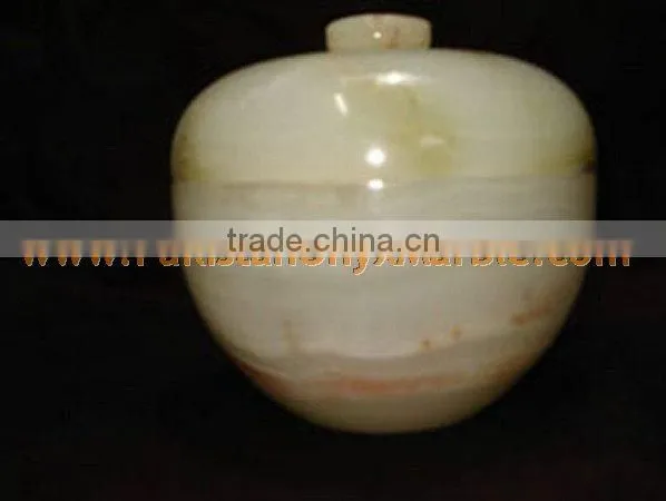 GOOD QUALITY FACTORY PRODUCUNG ONYX CANDY JARS POTS HANDICRAFTS photo-3