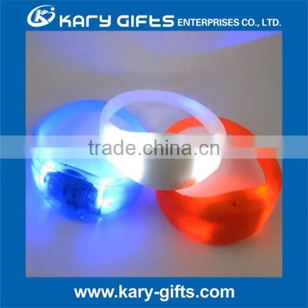 Promotional Custom Printing LED Bracelet Concert Event Flashing LED Wristband photo-2