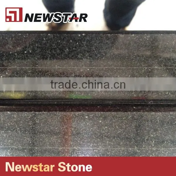 China Black Granite Countertop With Basin Black Granite Countertops photo-6