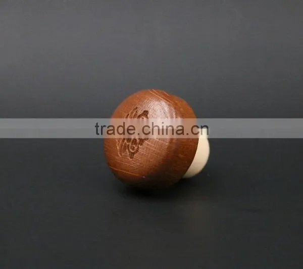 Custom Wooden Top With Synthestic Cork Wood Cork Stopper photo-2