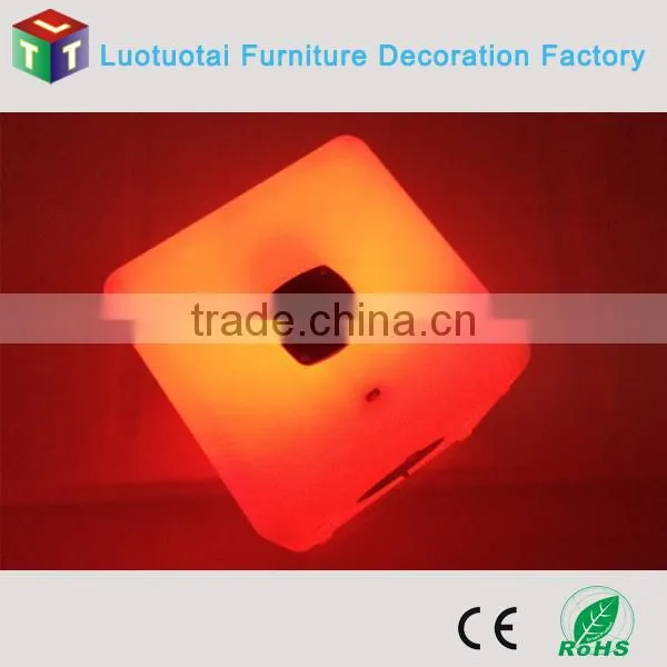 Rechargeable Led Cube Speaker With 16 Multicolor Change for Outdoor Bar Party Event Used photo-2