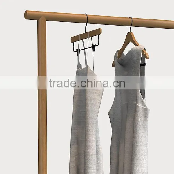 Modern Fashion Solid Wood Clothes Tree Stand Coat Racks With Drawer photo-4