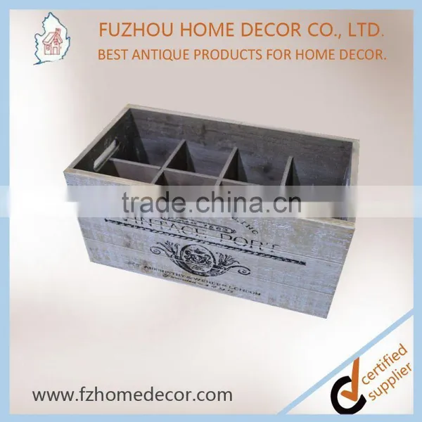 2017 New Style Antique Bottle Wooden Crate With Silk-screen Printing photo-5