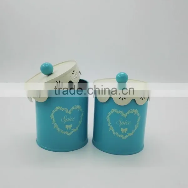 Lace Lid With Tea Coffee Sugar Set Biscuit Bread Bin Cake Canister Storage Jar Pot photo-5