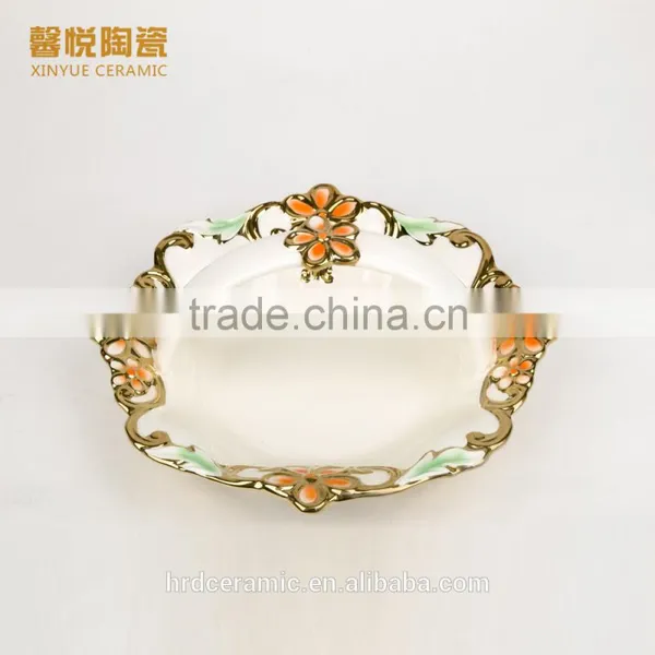 European Porcelain Fruit Dish, Stock Ceramic Dry Fruit Dish photo-2