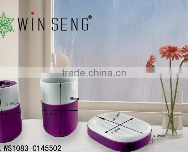 Elegant Ceramic Bath Set Hotel Bathroom Amenity Sets photo-2