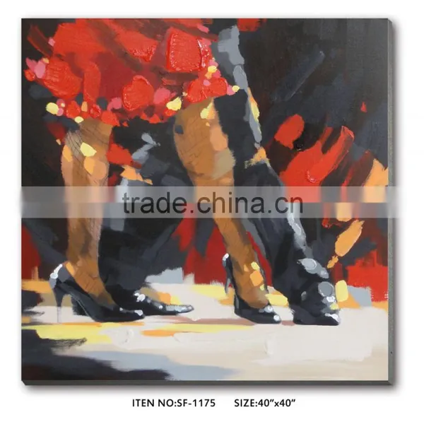 2017 New Design Dance Couple Oil Painting photo-2