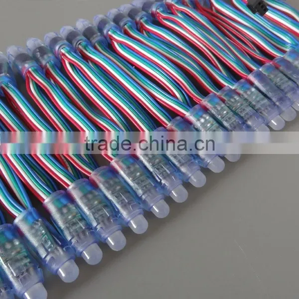 F8 RGB LED Straw Light for Holiday Decoration/Full Color 12mm LED Christmas Decoration Light photo-3