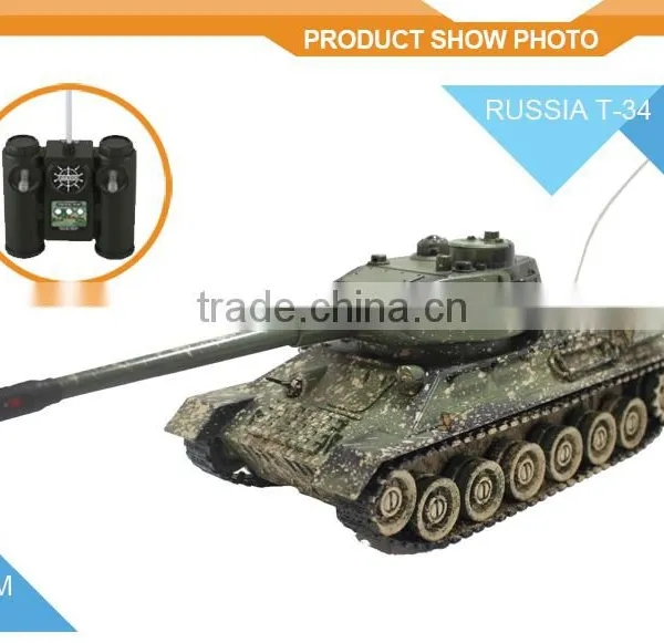 New Design Hot Fashion 27M T-34 RUSSIA Metal RC Tank Military Toys for Sale photo-2