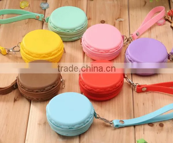 Macaron Colorful Silicone Change Purse With Small Zipper so Hot in Japan and Korea for Cute Girl photo-6