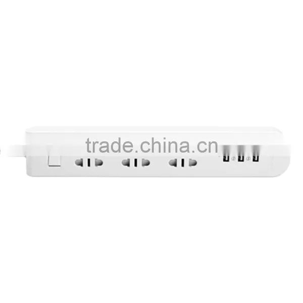 Pisen 1.8m 6ft Cable Fast Charging 3 Outles Power Strip With 1A 2.4A 2.4A 3 USB Charger photo-3