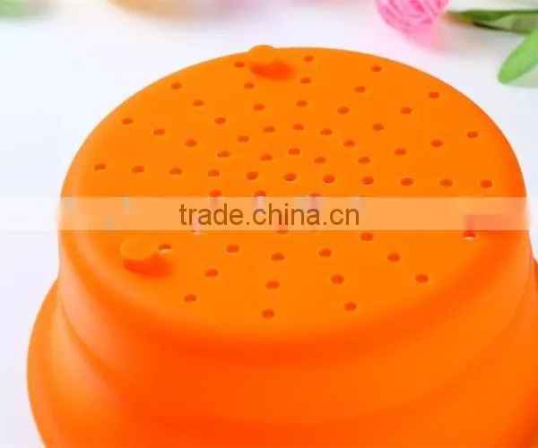 Kitchen Tools Strainers and Colanders Collapsible Silicone Colander photo-3