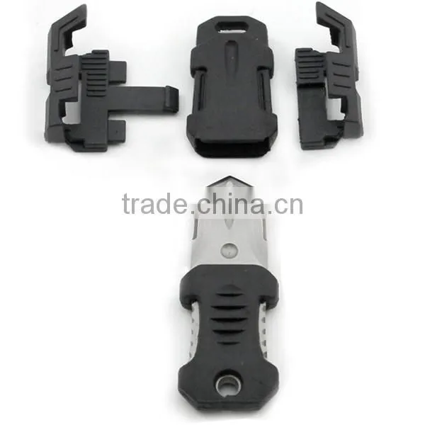TK-1566 Outdoor Camping Survival Tool Molle System Beetle Webbing Buckle Tactical Knife photo-4