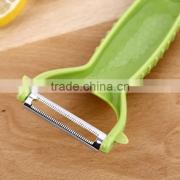 Fashional Style Good Quality PP Material Double Heads Stainless Steel Blade Multifunctional Peeler photo-6
