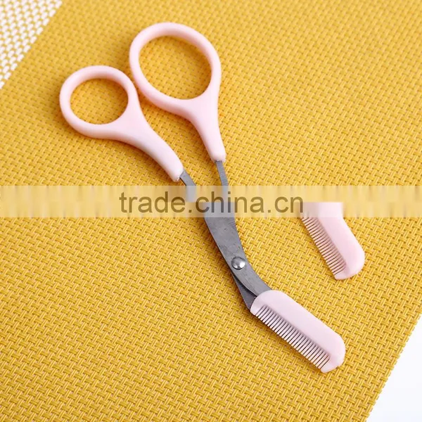 AOY16 Plastic Handle Eyebrow Scissors Set, Easy Carry photo-5