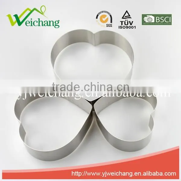 WCL153 Stainless Steel Metal Heart Love Fondant Cake Decorating Mould photo-2