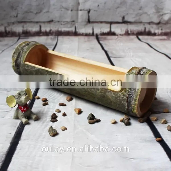 Long Polishing Bamboo Material Decoration Craft Bamboo Vase photo-3