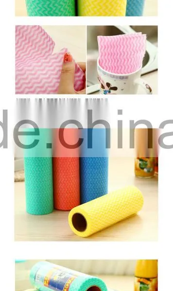 Printed Needle Punched Bamboo Fiber Super Non-woven Cleaning Cloth photo-5