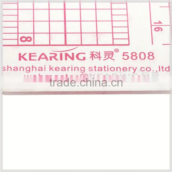 Kearing High Quality L Shaped Ruler 8'' & 16cm Durable for Fashion Design Plastic Rulers # 5808 photo-4