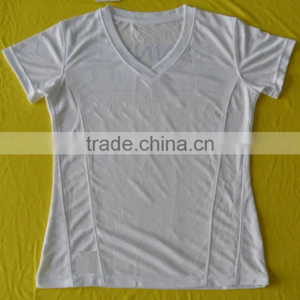 Quality Assured Short Sleeve Running Shirt , Running T-shirt 100 % Polyester photo-2