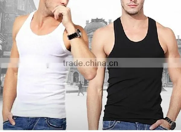 Latest Design Fashion Gym Wholesale 100 Cotton Blank Mens Tank Top, Custom Tank Top photo-4