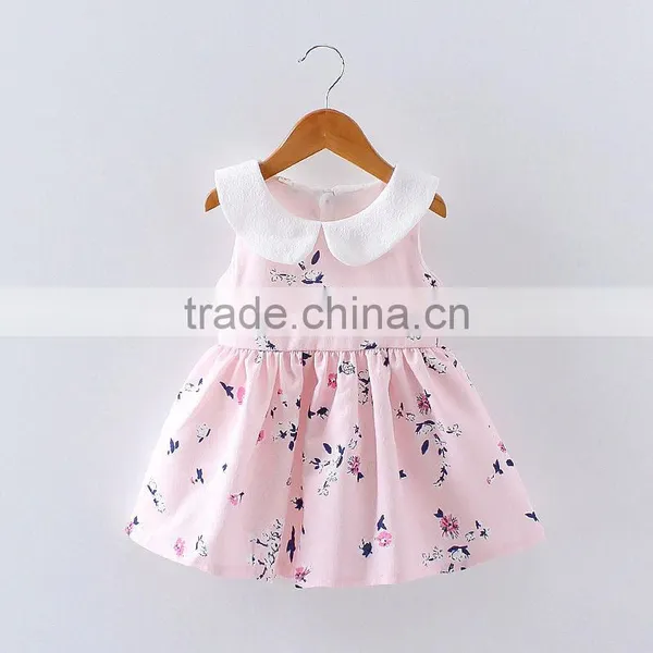 New Design Hot Sale Summer 2017 Baby Clothes Wholesale Printing Cotton Clothing Boutique Custom Kids Baby Birthday Girl Dress photo-6