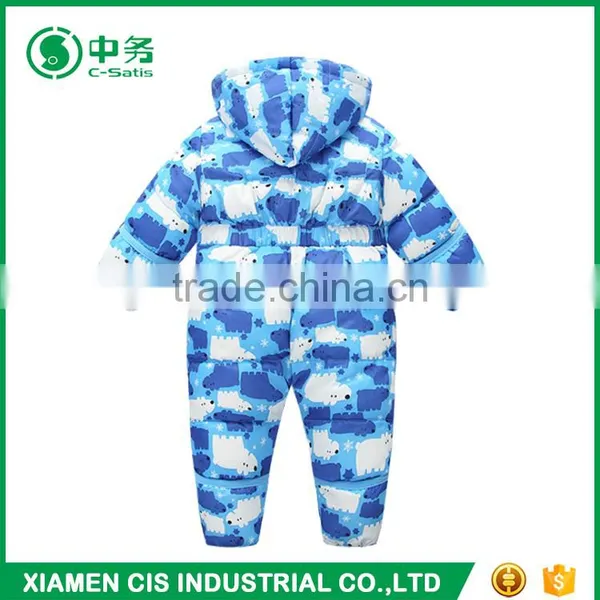 Custom Design Children Boutique Clothing Long Sleeve Baby Winter Print Romper photo-4