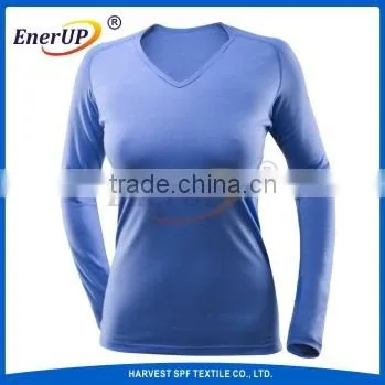 50%Merino Wool 50%Polyester Heated Long Johns For Women photo-4