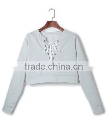 Women's Cotton Caftans Drawstring Hoodie Hooded Neck Fit Crop Top photo-5