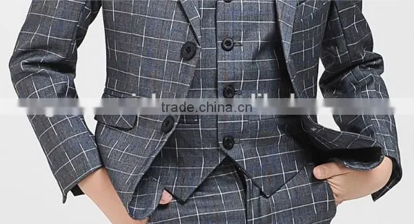 New Style Box Pattern Factory Price Boy Suit photo-6