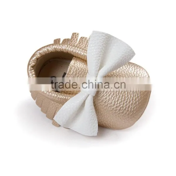 2 Colors Matching Pu Baby Moccasin, Colored Moccasins photo-3