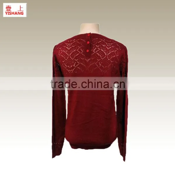 New Fashion Ladies Winter Knitted Sweater, Fashion Ladies Pullover Sweater 82%Acrylic 10Wool 8%Alpaca photo-2