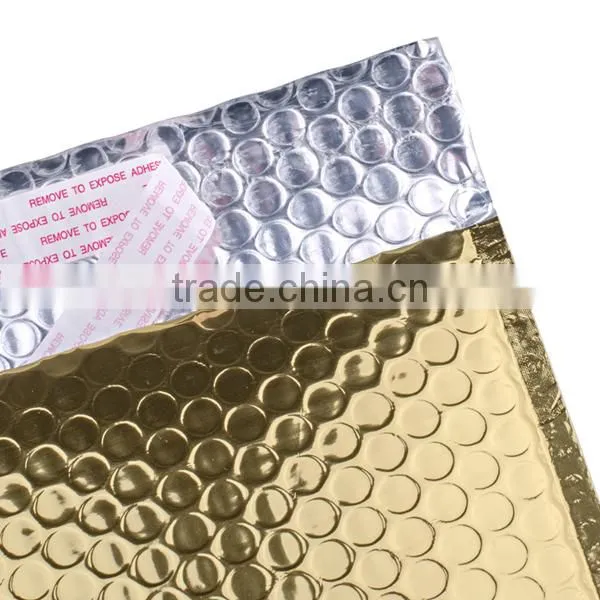 [Sinfoo] 7.5x11" Custom Gold Metalic Bubble Mailer photo-3