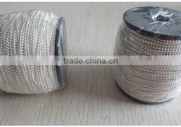 1.5mm Copper Beads Ball Chain in Silver Color photo-3