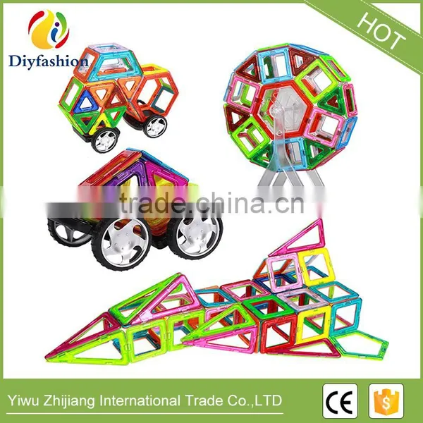 77pcs Kids Educational Construction Set Toys Plastic Magnetic Building Blocks photo-4