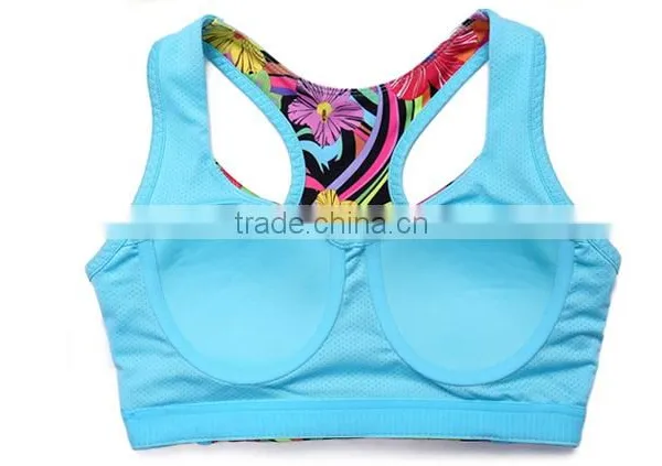 Fashion High Impact Sublimated Reversible Racerback Sports Bra photo-5